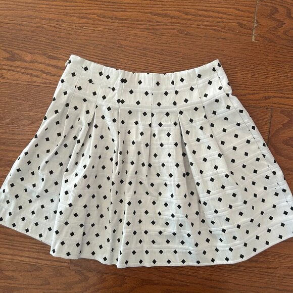 Banana Republic Jacquard Pleated Mini Skirt Size 0 - Picture 9 of 13